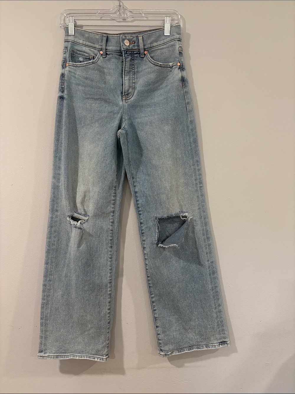 EXPRESS Light Blue WIDE LEG DENIM JEANS SiZE 2s